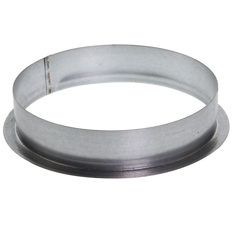 Bride De Ventilation En Métal Galvanisé - Diamètre 120 Mm - Fixation Par Vis, Technologie De Rainure De Pression - 8