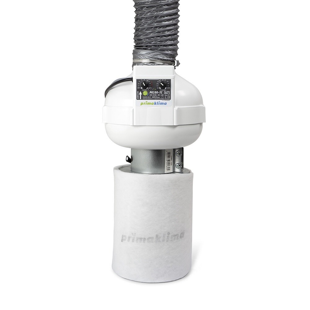 Extracteur D'Air Prima Klima 280 M³/h - Diamètre 100 Mm - 1 Vitesse - Moteur Suisse