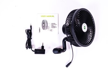 HOMEbox Air Breva Ventilateur EC à fixation par clip 206 mm, oscillant