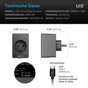 AC Infinity UIS Control Plug – Prise de commande pour appareils branchés sur prise