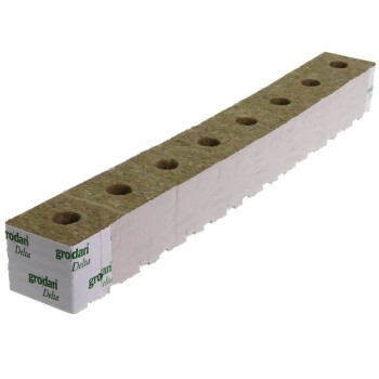 Grodan blocs de laine de roche petit trou 7,5 X 7,5 X 6,5cm 8 pièces