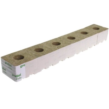 Grodan blocs de laine de roche gros trou 10 X 10 X 6,5cm 6 pièces