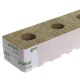 Grodan blocs de laine de roche gros trou 10 X 10 X 6,5cm 6 pièces