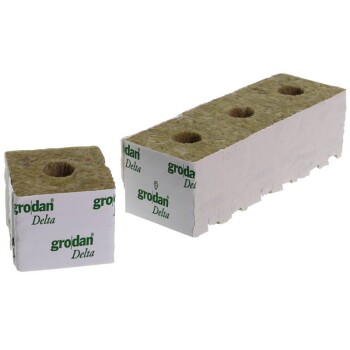 Grodan blocs de laine de roche petit trou 7,5 X 7,5 X...