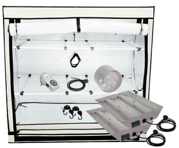 Homebox Vista Medium kit pour la culture 2x55 W - 125 x 65 x 120 cm