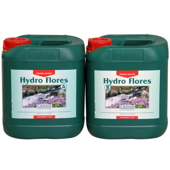 Canna Hydro Flores A+B 1L, 5L, 10L pour leau dure