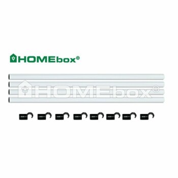 Homebox kit barres de fixation 120cm, Ø 22mm
